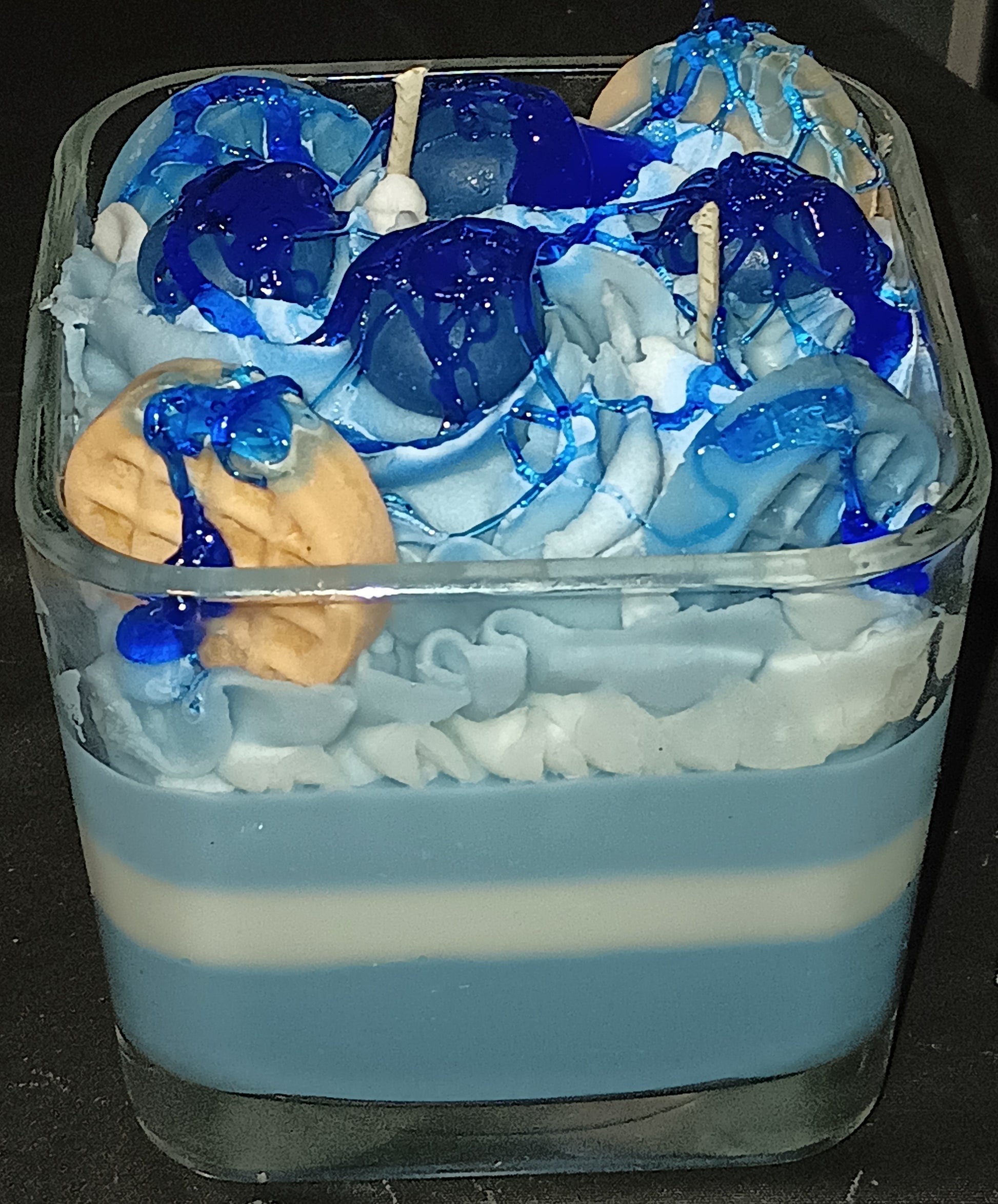 Blueberry Waffles Dessert Candle 